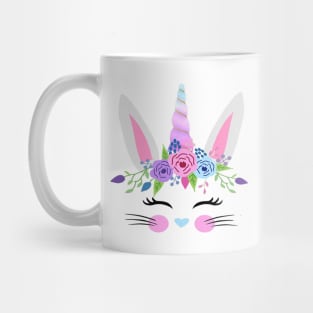 Bunny Unicorn Funny Easter Day Mug